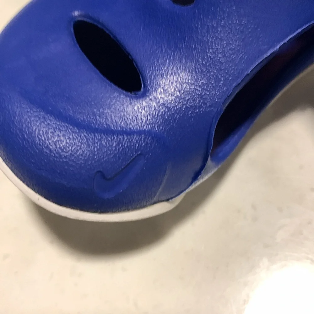Nike Kids Sunray Protect Blue Shoe/Sandals Sz 8 NEW W/box Royal blue White Black